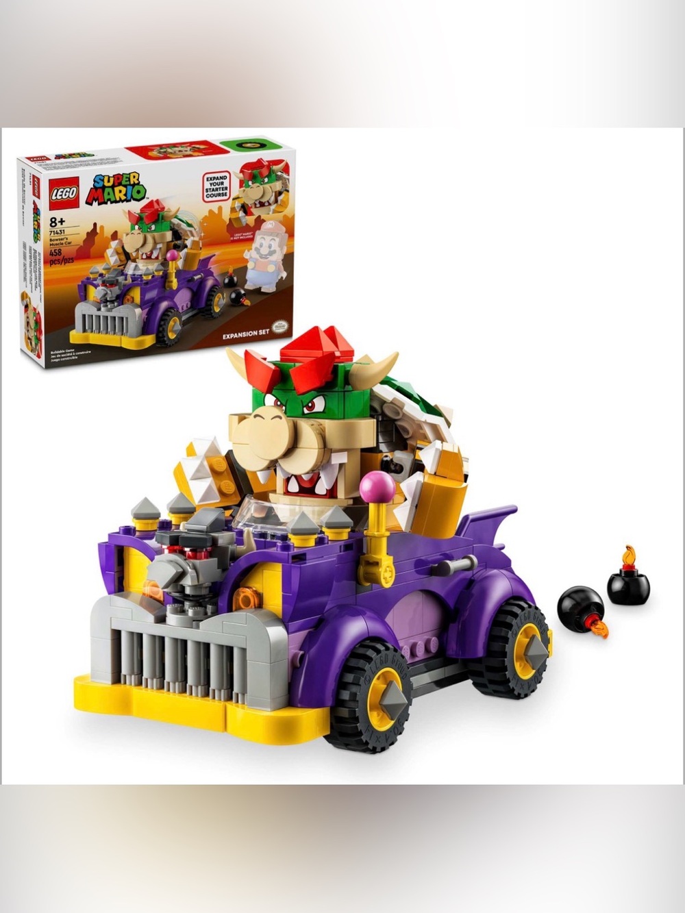 LEGO Super Mario 71431 Bowser’s Muscle Car Expansion Set - 458 pieces
